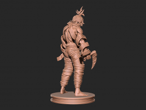 Demon slayer - gyutaro Upper rank 6 3D print model Model Cetak 3D