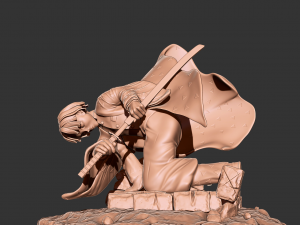 Demon Slayer Zenitsu 3D print model Modello di stampa 3D