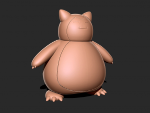 Snorlax - Pokemon 3D print model Modelo de Impressão 3D
