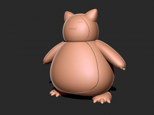 Snorlax - Pokemon 3D print model Modelo de Impressão 3D