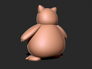 Snorlax - Pokemon 3D print model Modelo de Impressão 3D