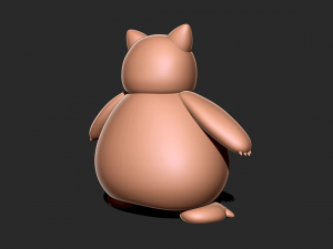 Snorlax - Pokemon 3D print model Modelo de Impressão 3D