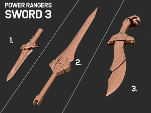 MMPR - Modello di stampa 3D di Rangers 3 Sword Modello di stampa 3D