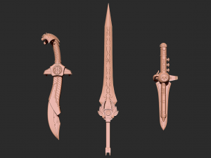 MMPR - Rangers 3 Sword 3D print model Model do druku 3D