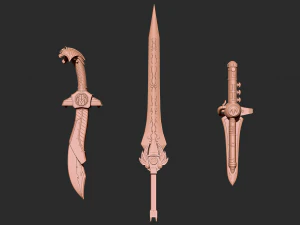 MMPR - Rangers 3 Sword 3D print model 3D Print Model