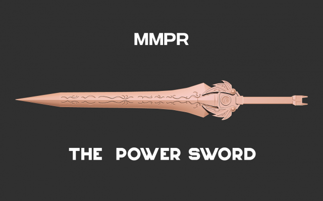 MMPR Legacy Red Ranger Sword 3D print model 3D Print Model .c4d .max .obj .3ds .fbx .stl .blend 