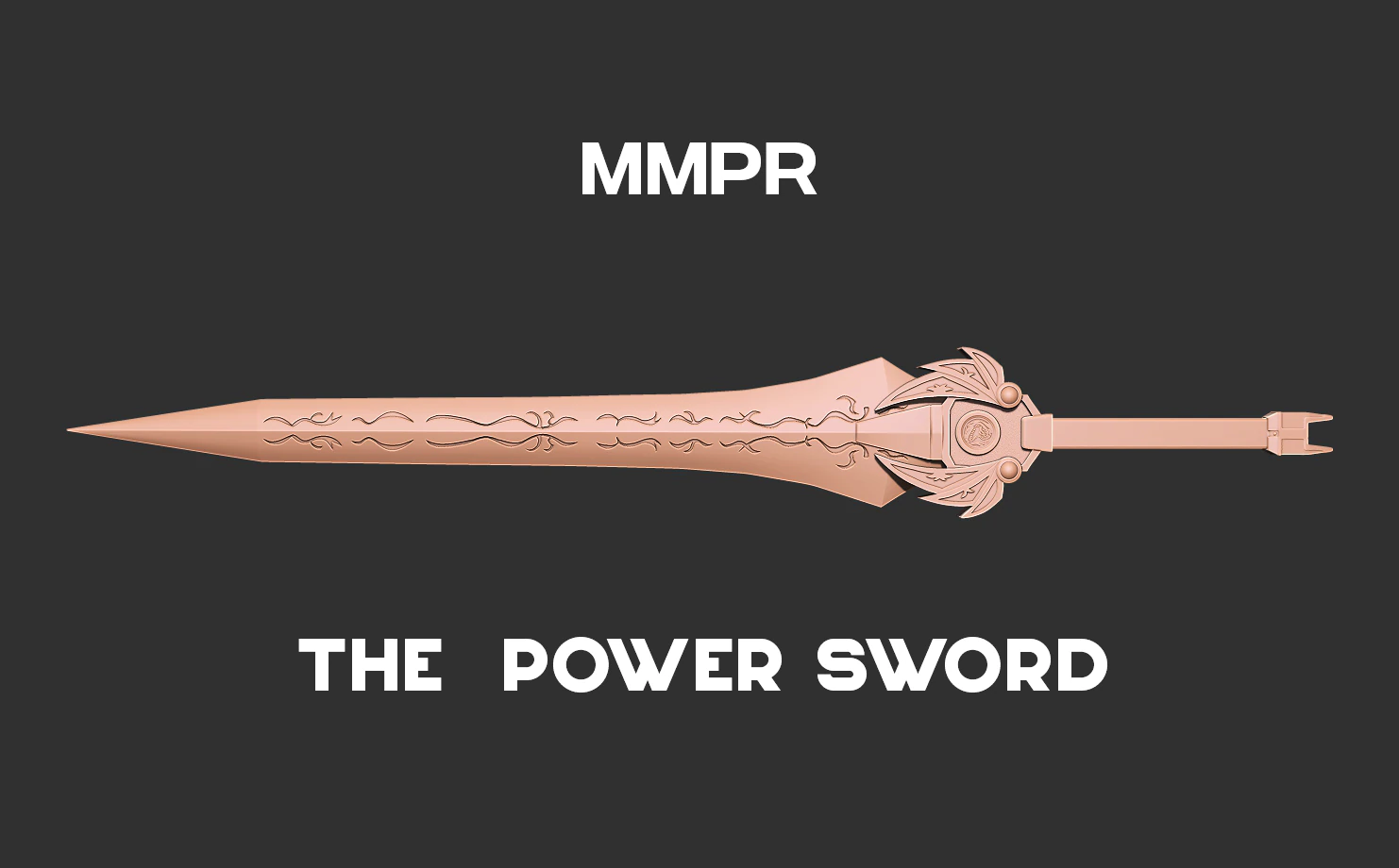 MMPR Legacy Red Ranger Sword 3D print model 3D Print Model .c4d .max .obj .3ds .fbx .stl .blend