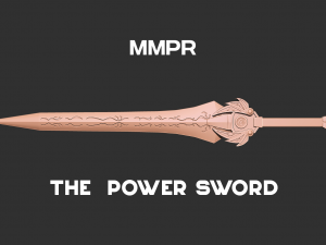 MMPR Legacy Red Ranger Sword 3D print model 3D 프린트 모델