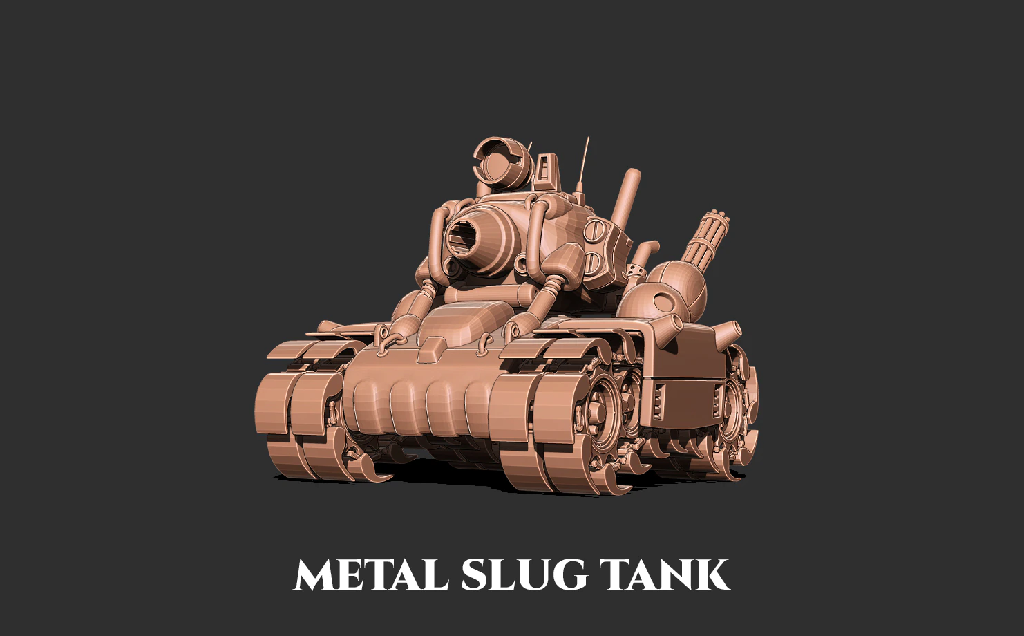 Metal slug tank 3D print model 3D Print Model .c4d .max .obj .3ds .fbx .stl .blend 