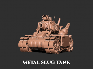 Metal slug tank 3D print model 3Dプリントモデル