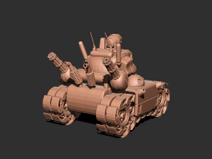 Metal slug tank 3D print model 3D Print Model