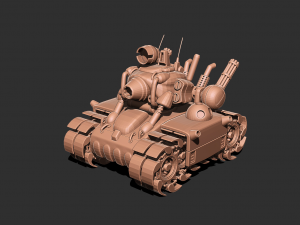 Metal slug tank 3D print model Model Cetak 3D