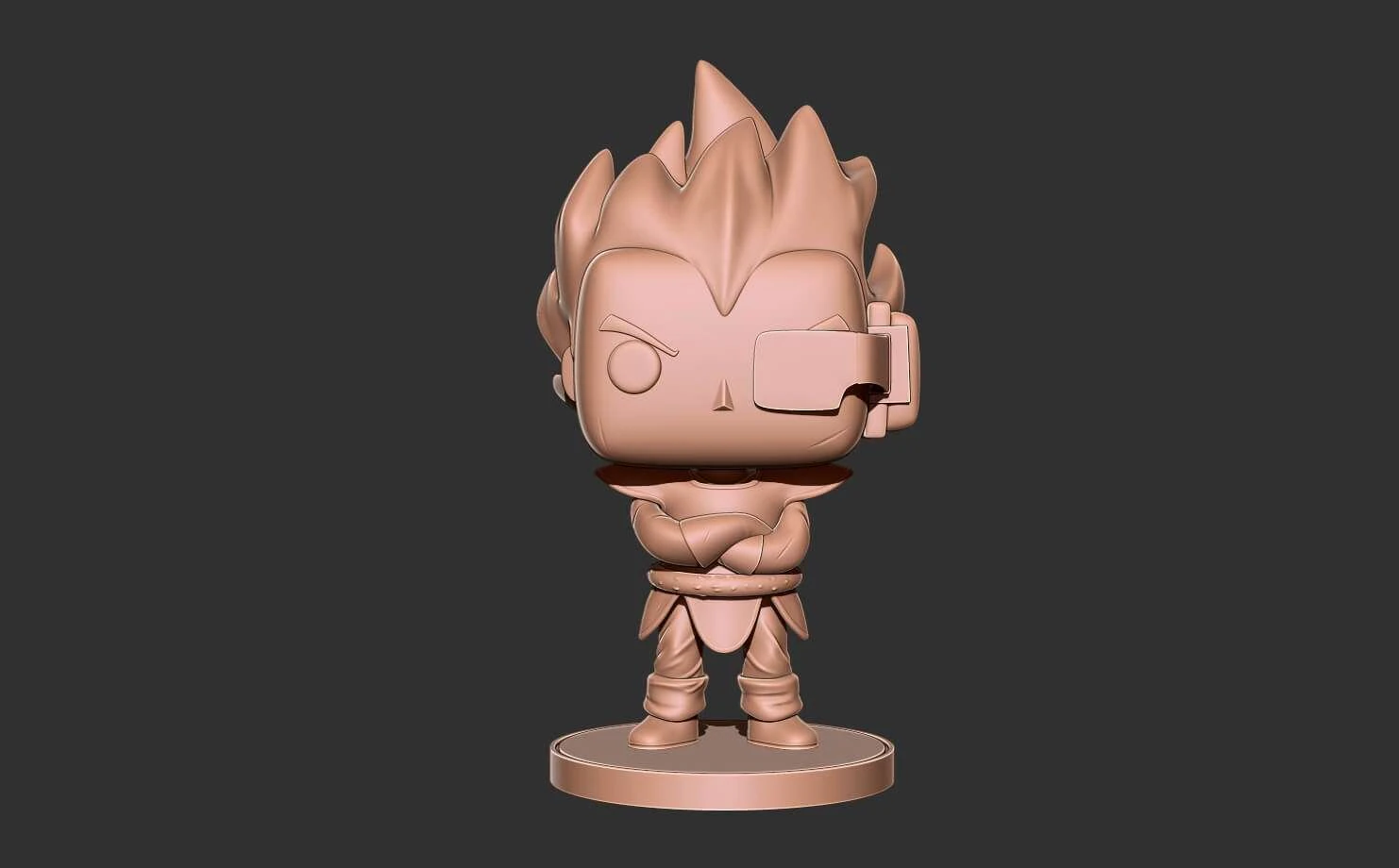 Dragon Ball Z - Vegeta 3D print model 3D Print Model .c4d .max .obj .3ds .fbx .stl .blend 