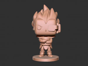 Dragon Ball Z - Vegeta 3D print model 3D Print Model