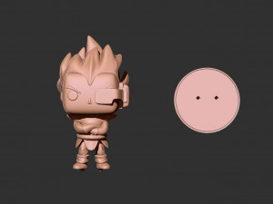 Dragon Ball Z - Vegeta 3D print model 3D 프린트 모델