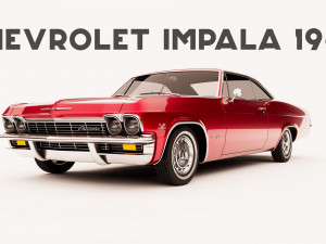 Chevrolet Impala 1965 3D print model 3D Принт Модель