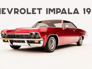 Model cetak 3D Chevrolet Impala 1965 Model Cetak 3D
