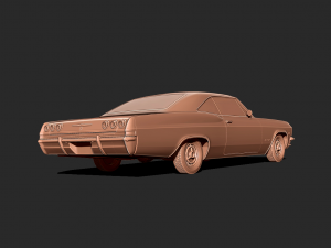 Chevrolet Impala 1965 3D print model 3D 打印模型
