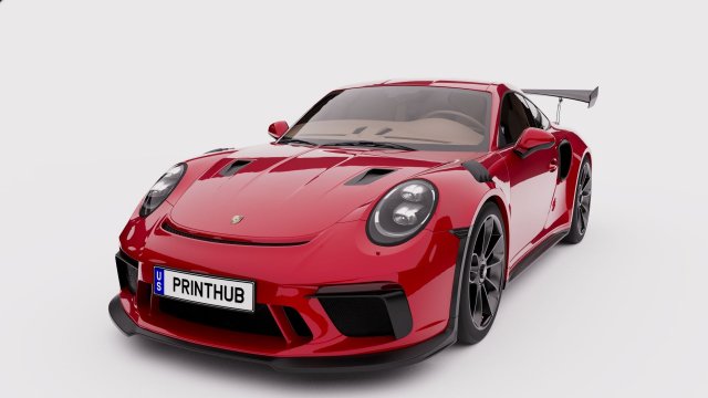 Porsche 911 3D print model 3D-Druckmodell .c4d .max .obj .3ds .fbx .stl .blend 
