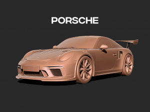 Porsche 911 3D print model 3D-Druckmodell