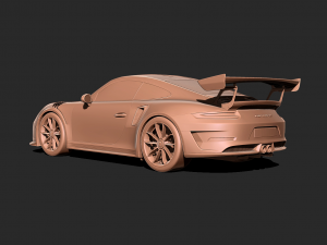 Porsche 911 3D print model 3D-Druckmodell
