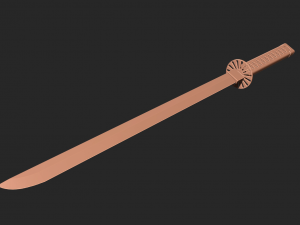 Katana tanjiro Demon slayer - 3D print model 3D प्रिंट मॉडल