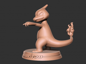 Pokemon - Charmeleon 3D print model Modello di stampa 3D