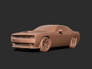 Dodge challenger Car 3D print model Model do druku 3D