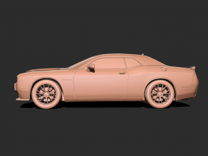 Dodge challenger Car 3D print model Model do druku 3D