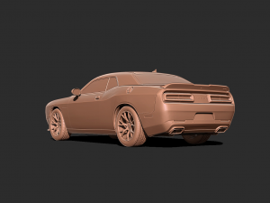 Dodge challenger Car 3D print model Model do druku 3D