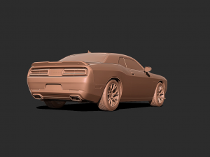 Dodge challenger Car 3D print model Model do druku 3D