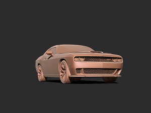 Dodge challenger Car 3D print model Model do druku 3D