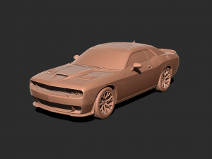 Dodge challenger Car 3D print model Model do druku 3D