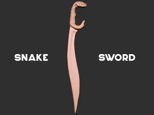 Assassins Creed Odyssey Snake Sword 3D Print Model