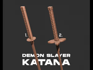 Demon Slayer Katana 3d print model 3D Print Model