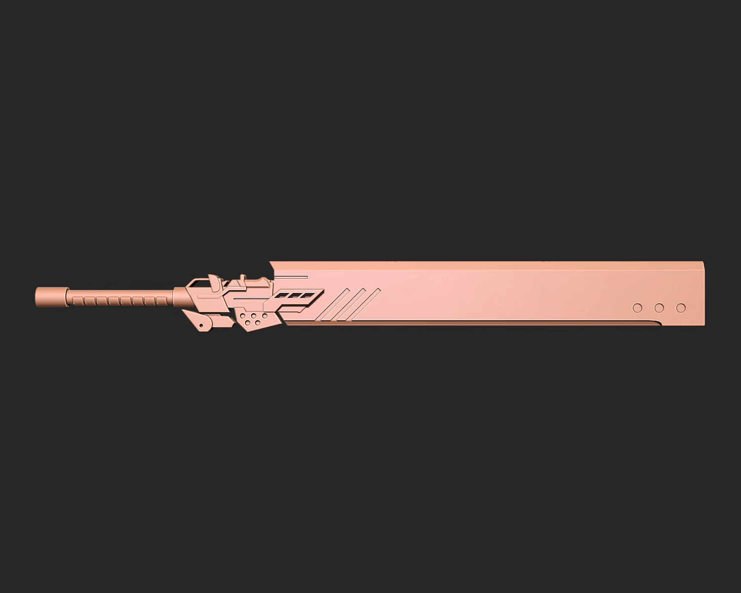 Nier Automata - Type-40 Blade 3d print model 3D Print Model .c4d .max .obj .3ds .fbx .stl .blend 