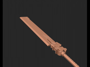 Nier Automata - Type-40 Blade 3d print model Model Cetak 3D