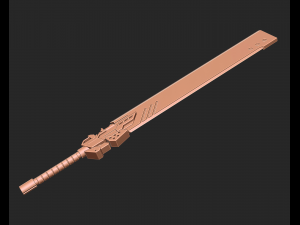 Nier Automata - Type-40 Blade 3d print model Model Cetak 3D