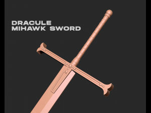 Yoru Dracule Mihawk Sword 3d print model 3D Принт Модель