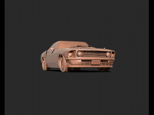 Mustang Mach 1969 3d print model 3D Print Model