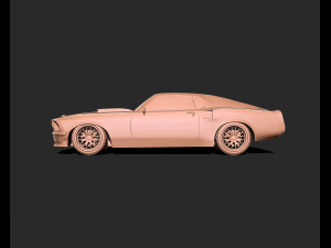 Mustang Mach 1969 3d print model 3D Print Model