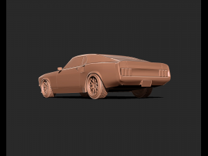 Mustang Mach 1969 3d print model 3D Print Model