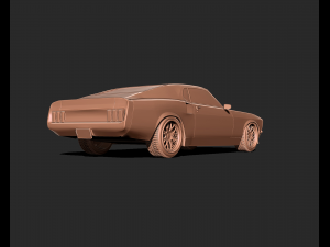 Mustang Mach 1969 3d print model 3D Print Model