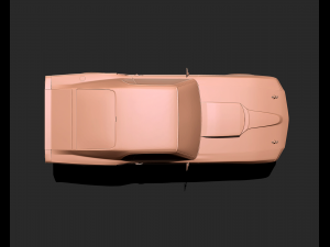 Mustang Mach 1969 3d print model 3D Print Model