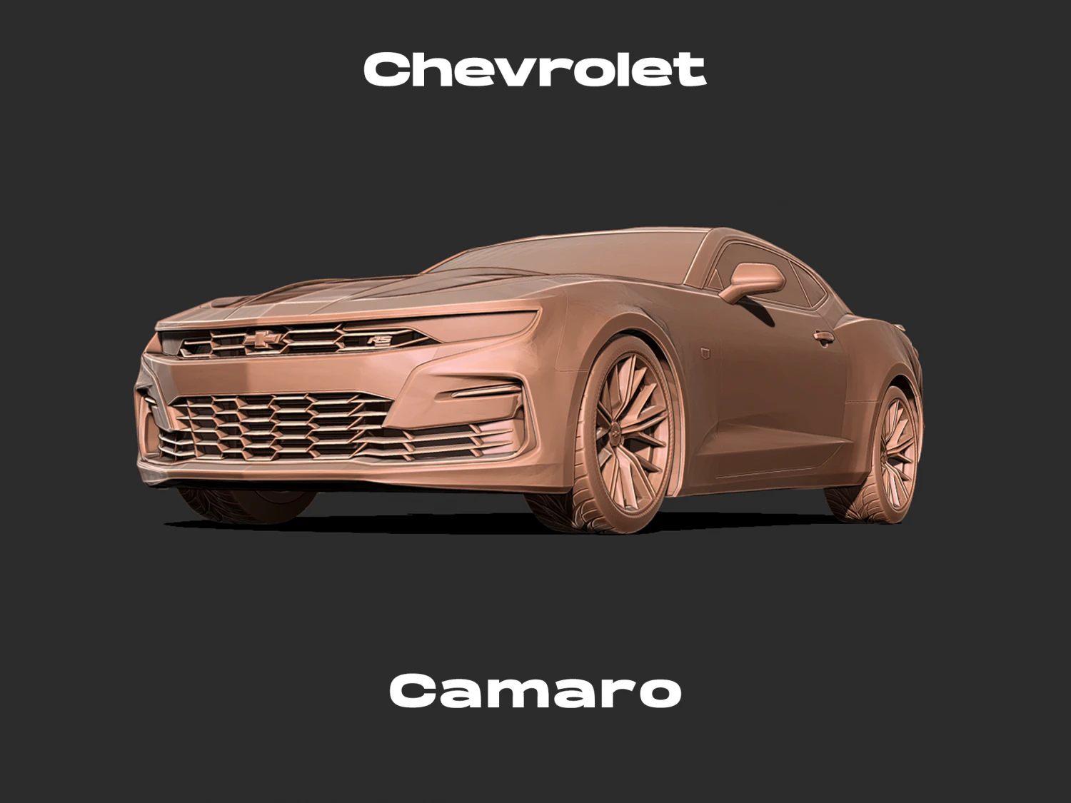 Chevrolet Camaro RS 2019 3D print model 3D Print Model .c4d .max .obj .3ds .fbx .stl .blend 