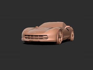 Chevrolet Corvette C7 3d Print model 3D Print Model