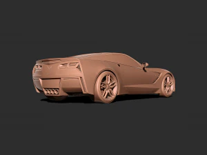 Chevrolet Corvette C7 3d Print model 3D Print Model