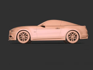Mustang GT 2015 3D Print Model