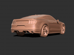 Mustang GT 2015 3D 프린트 모델
