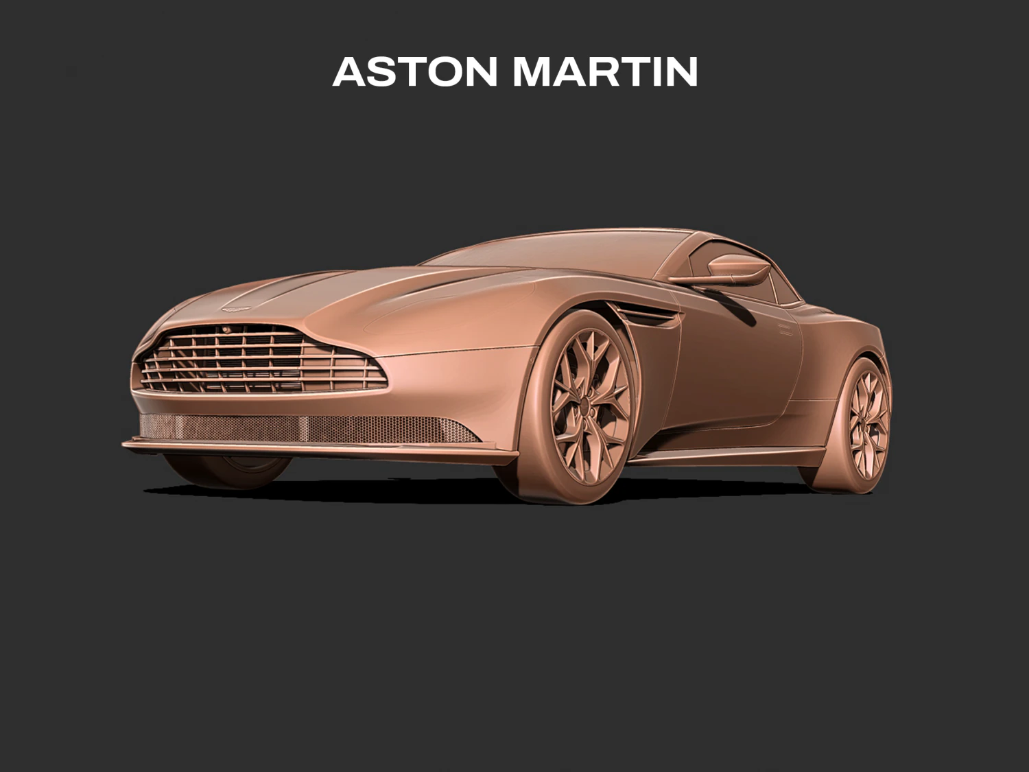 Aston Martin DB11 3d print model 3D Print Model .c4d .max .obj .3ds .fbx .stl .blend